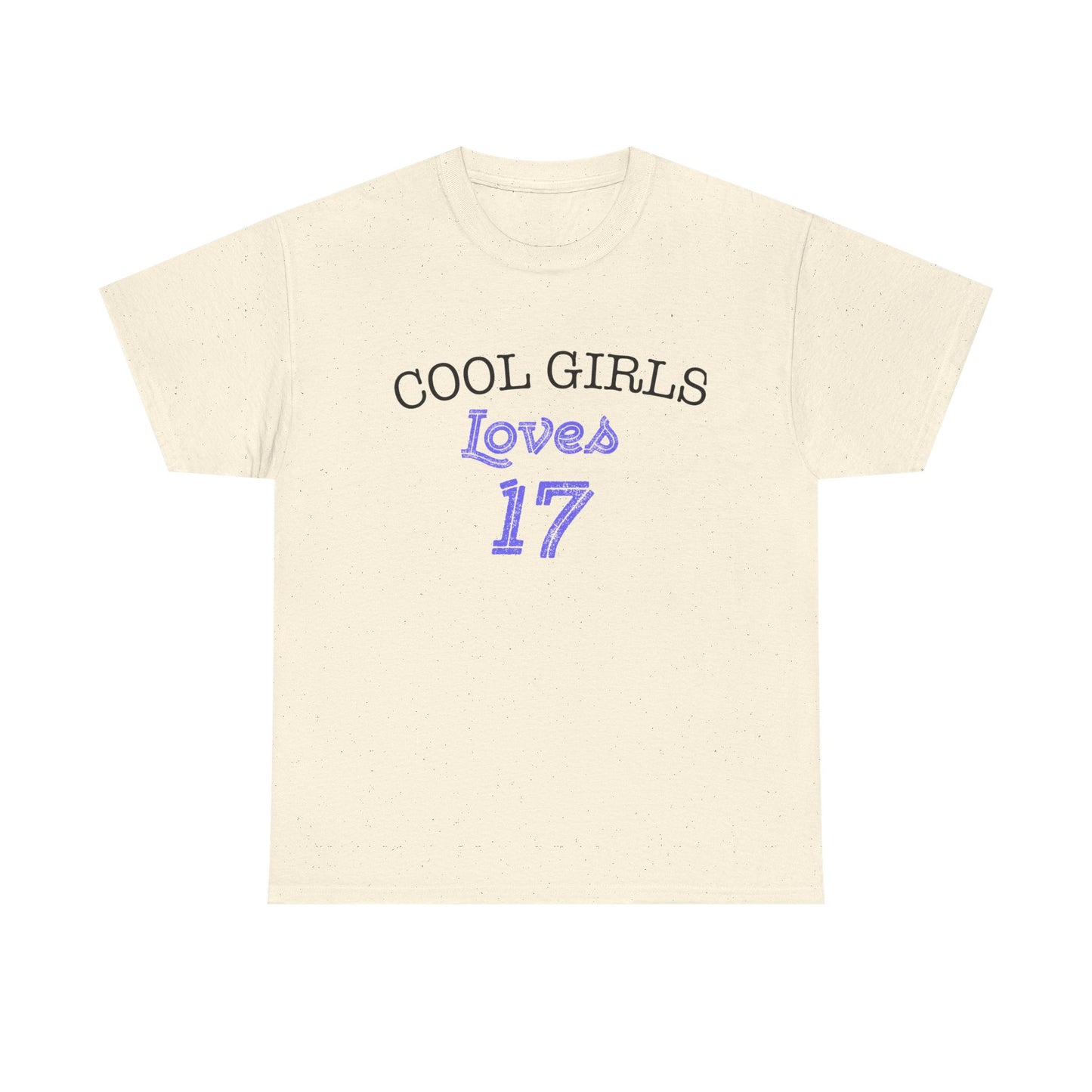 Love for 17 Graphic Unisex Heavy Cotton Tee - snazzymerch