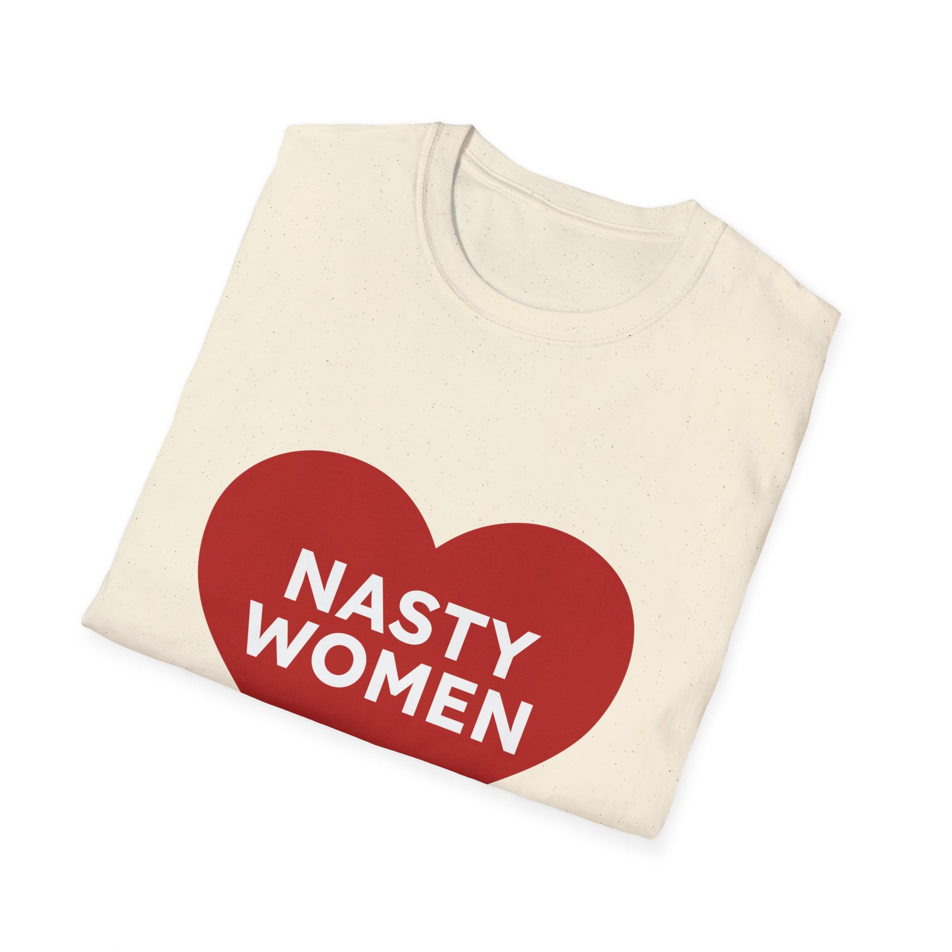Nasty Women Heart - Unisex Softstyle T-shirt Printify