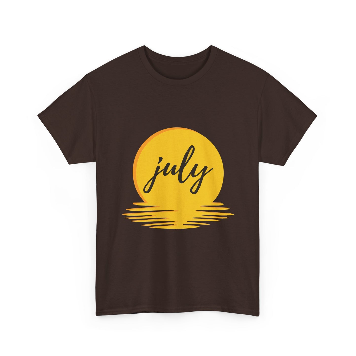 July Sun Graphic Unisex Heavy Cotton Tee - snazzymerch