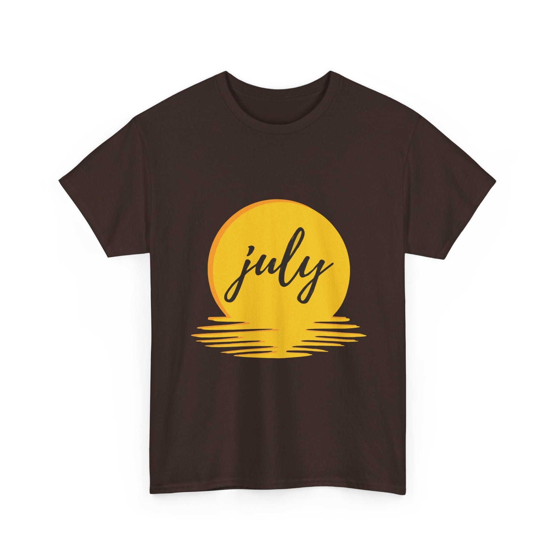 July Sun Graphic Unisex Heavy Cotton Tee - snazzymerch