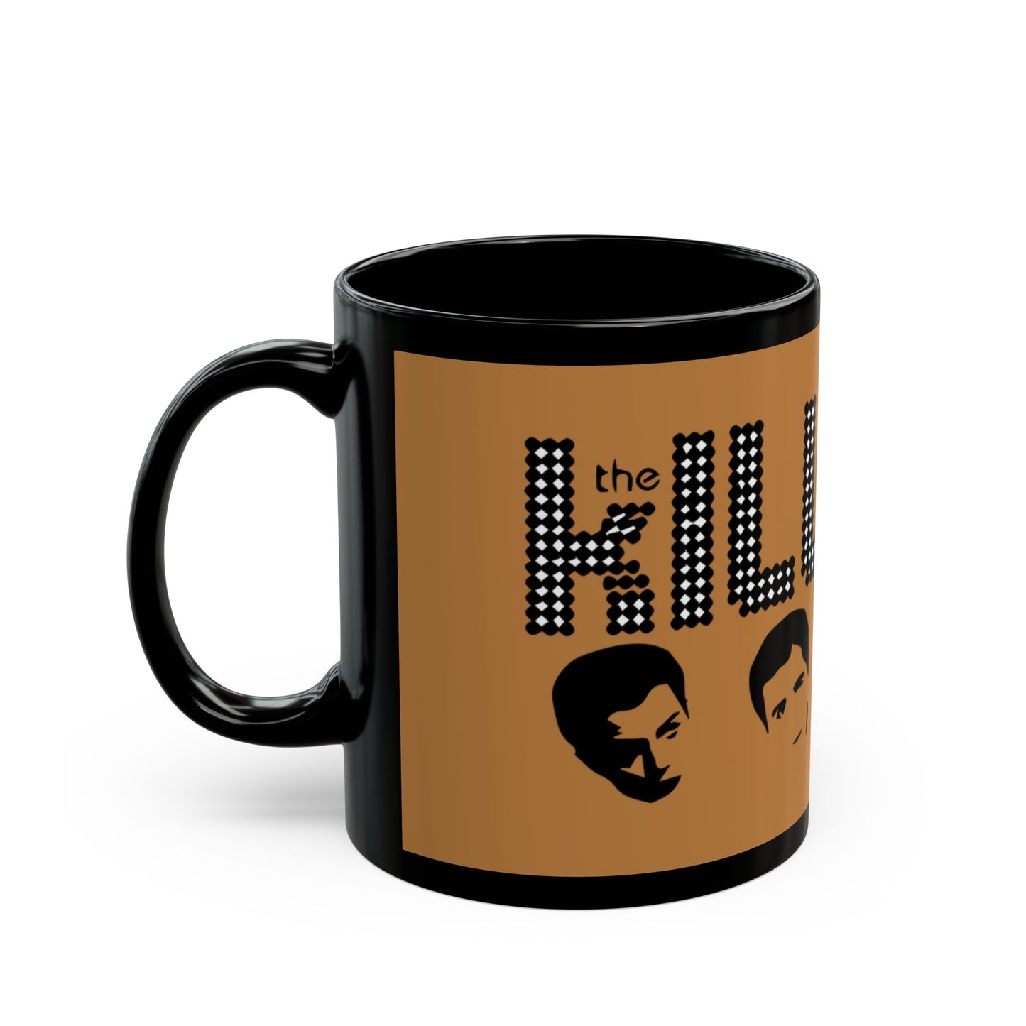 Diamond Dot Retro Black Mug (11oz, 15oz) - snazzymerch