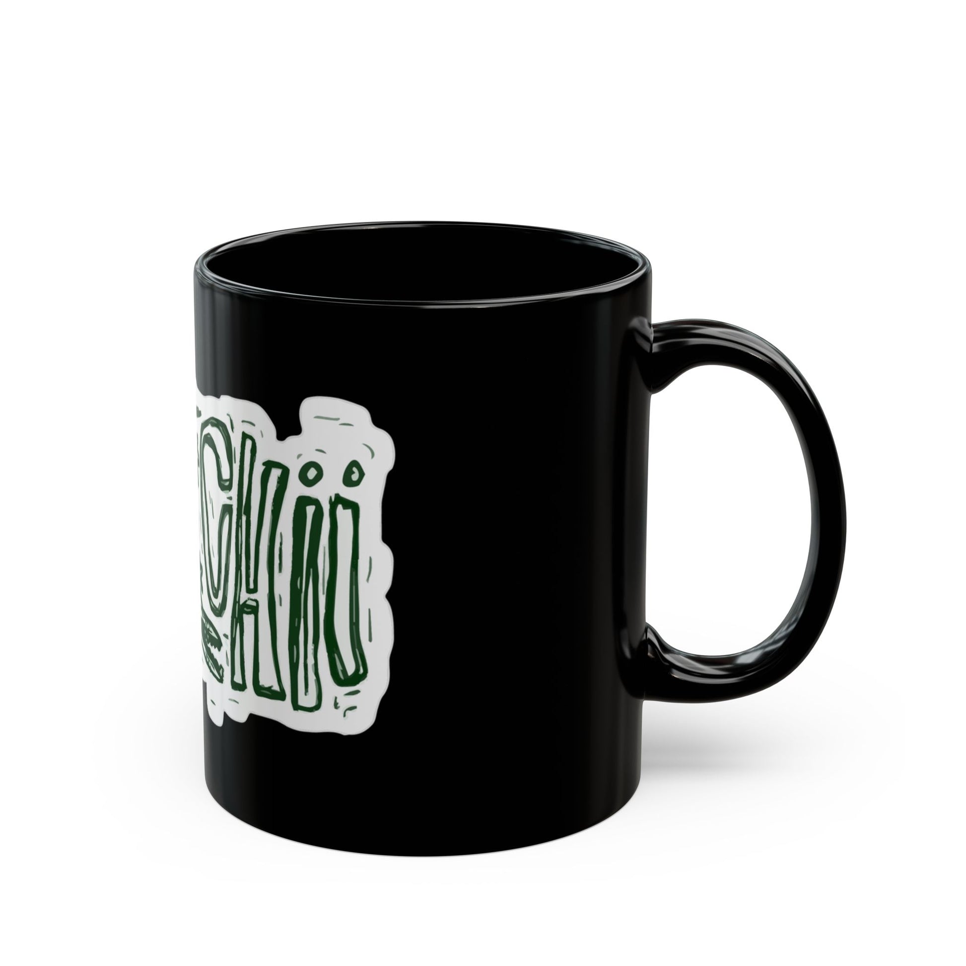 Lizard Lettering Black Mug (11oz, 15oz) - snazzymerch