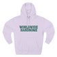 Global Handsome Typography Three-Panel Fleece Hoodie - snazzymerch