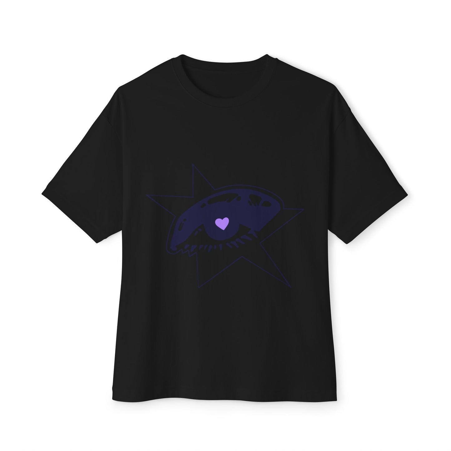 Purple Starry Eye-Oversized Tee Printify
