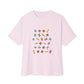 Minimalist Paw Print Oversized Boxy Tee Printify