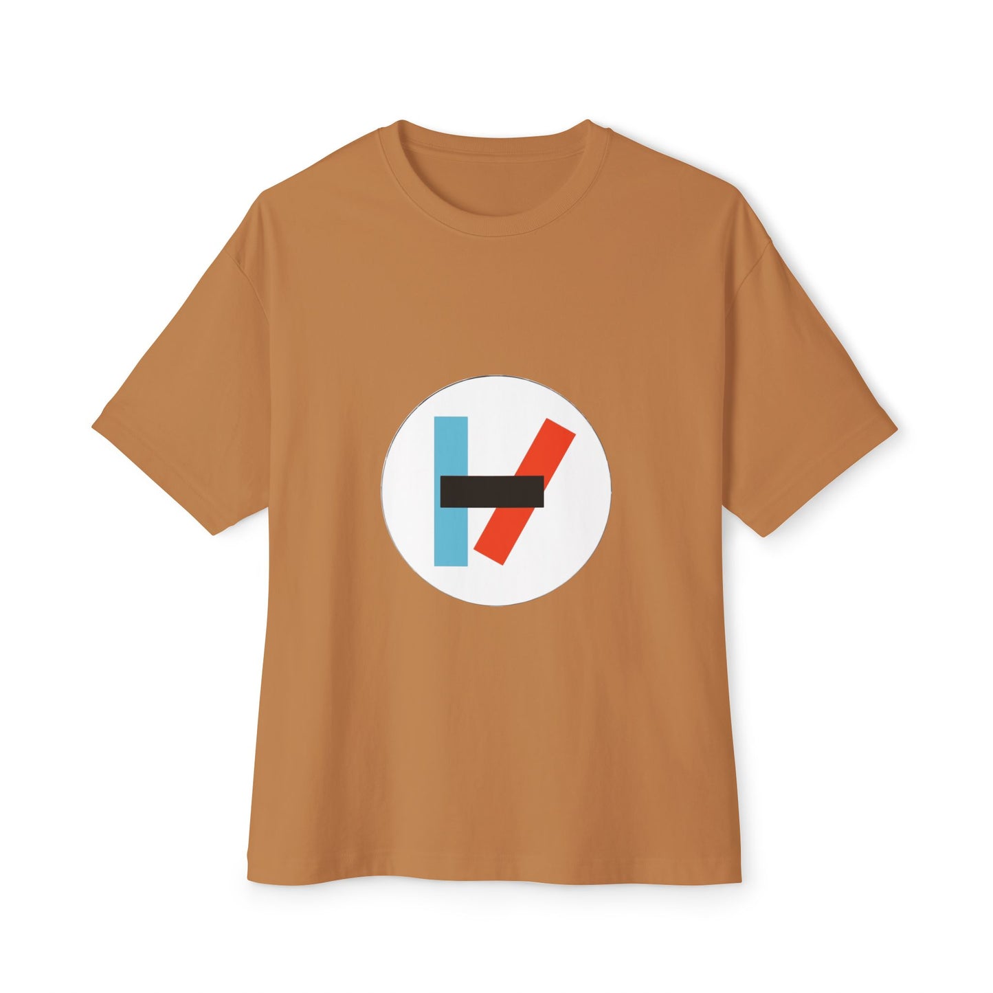 Circle Flame Unisex Oversized Boxy Tee - snazzymerch