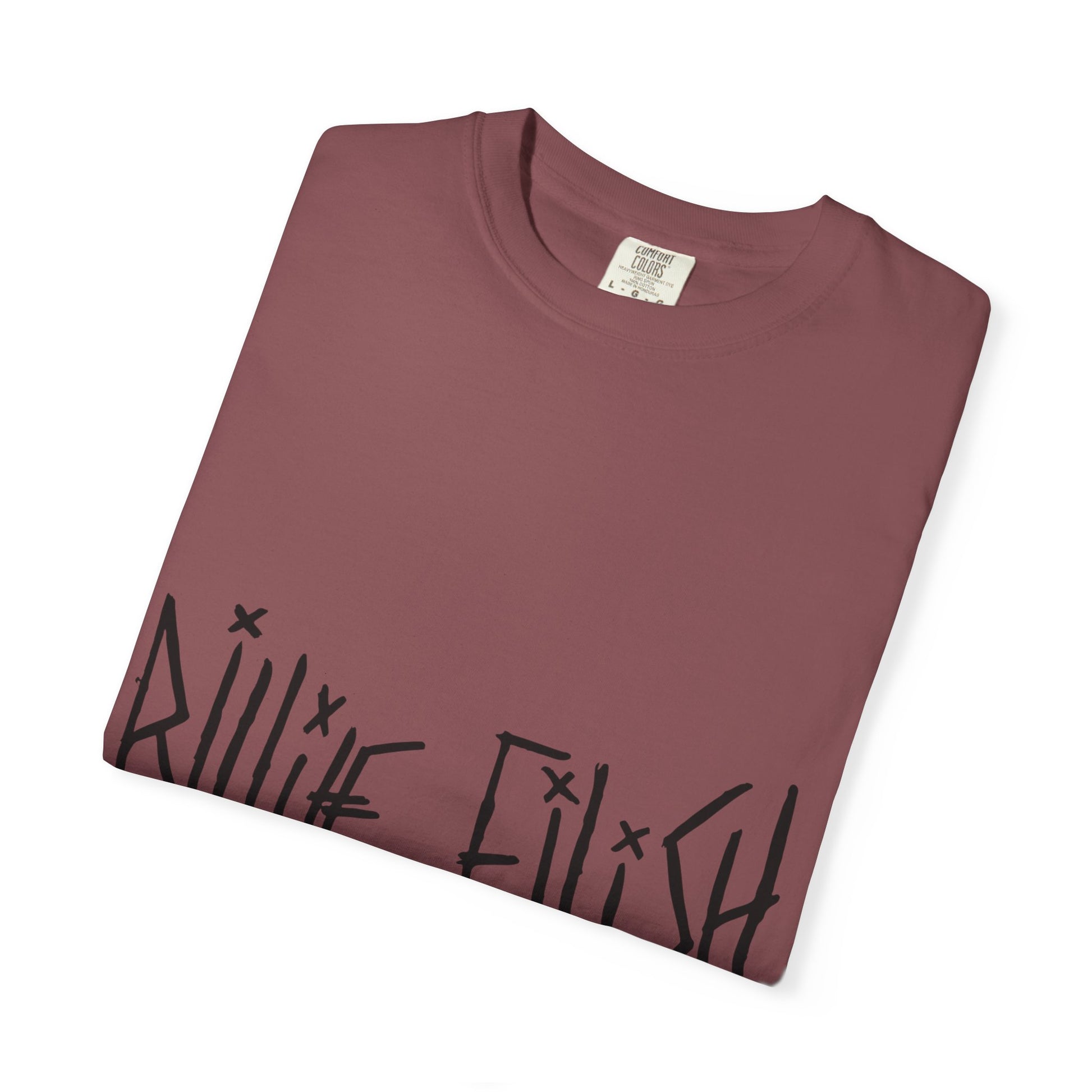Billie Eilish Inspired Dyed T-shirt – Twisted Ink Font Edition Printify