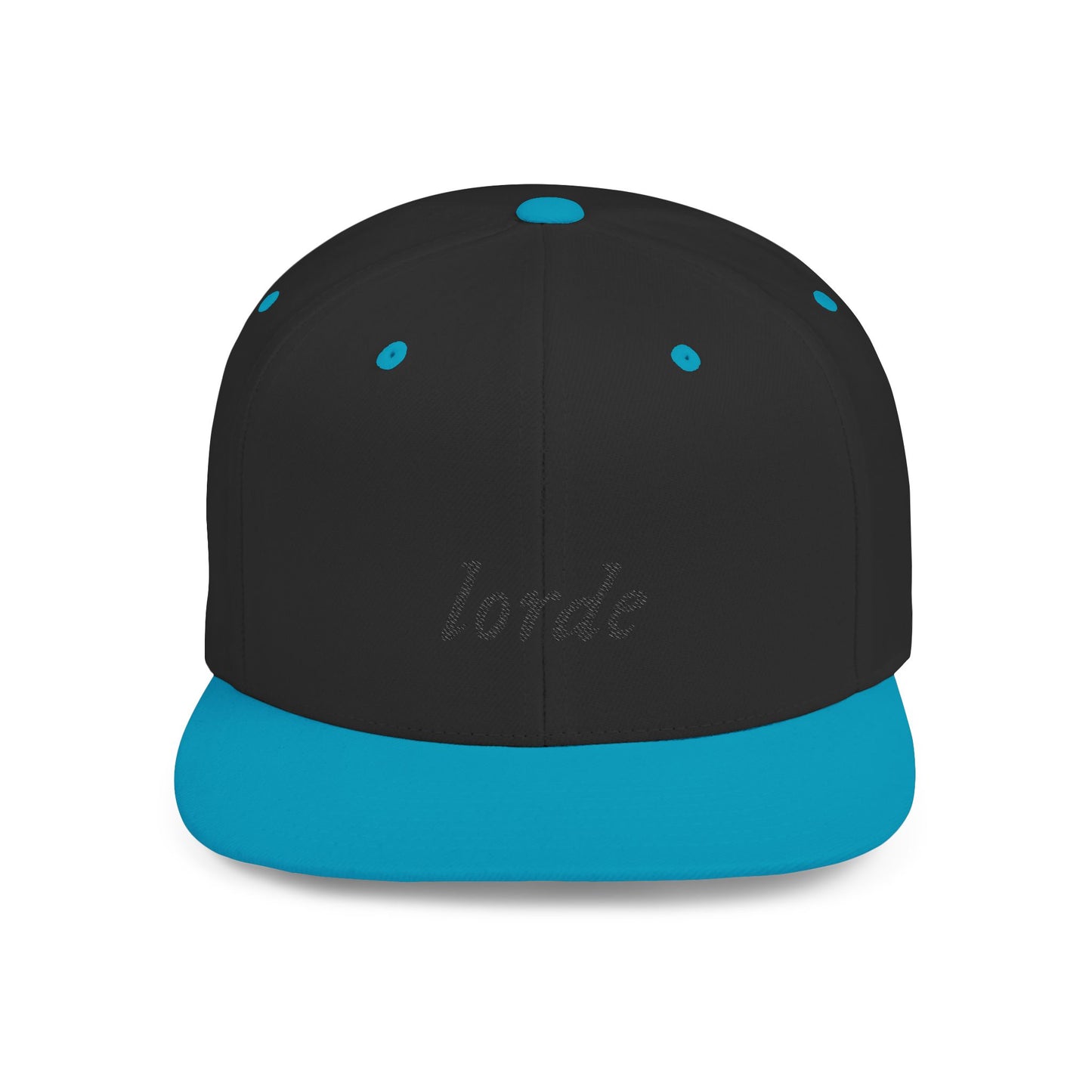 Classic Blackout Flat Bill Snapback - snazzymerch