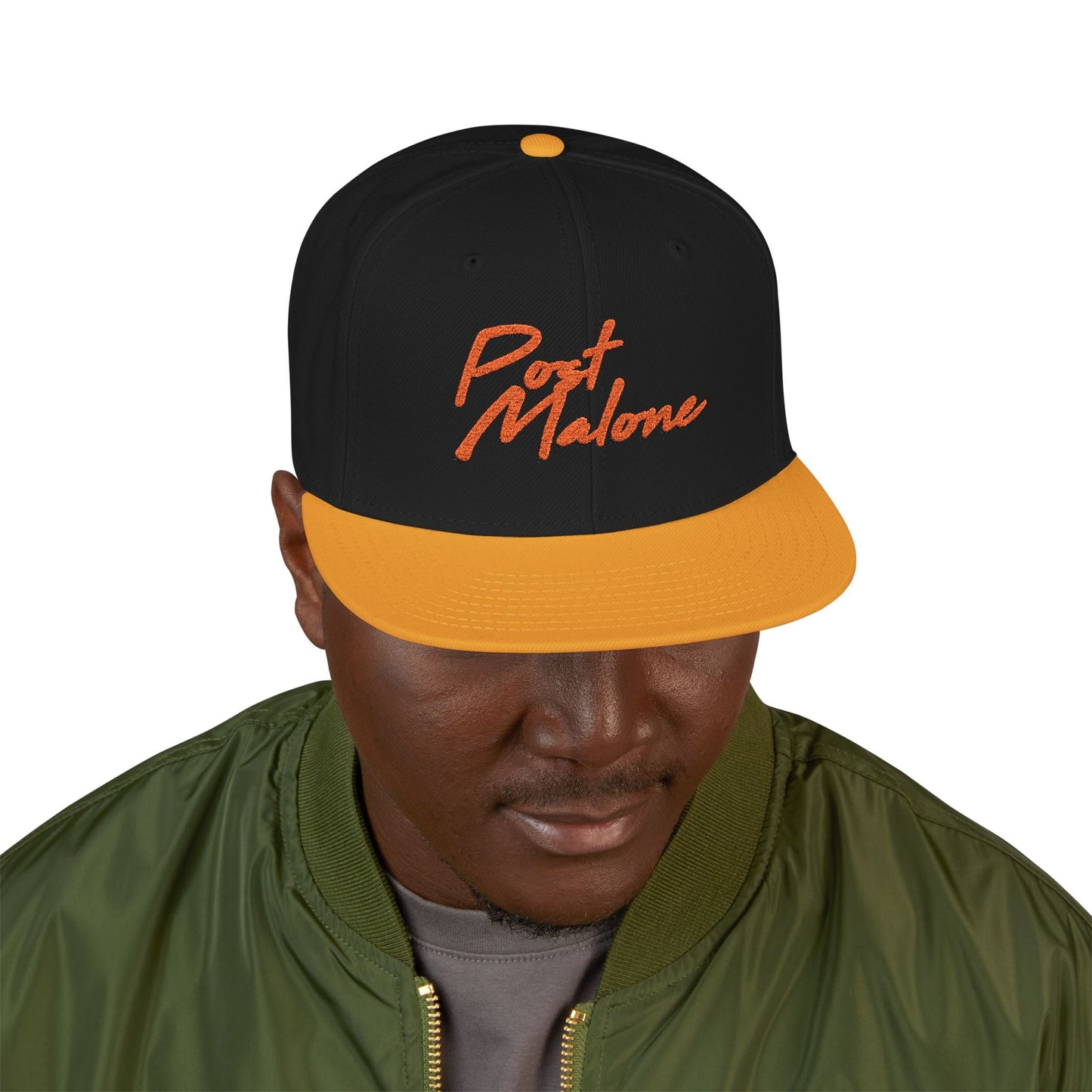 Snapback (Embroidery) – Post Melone Name Design Printify