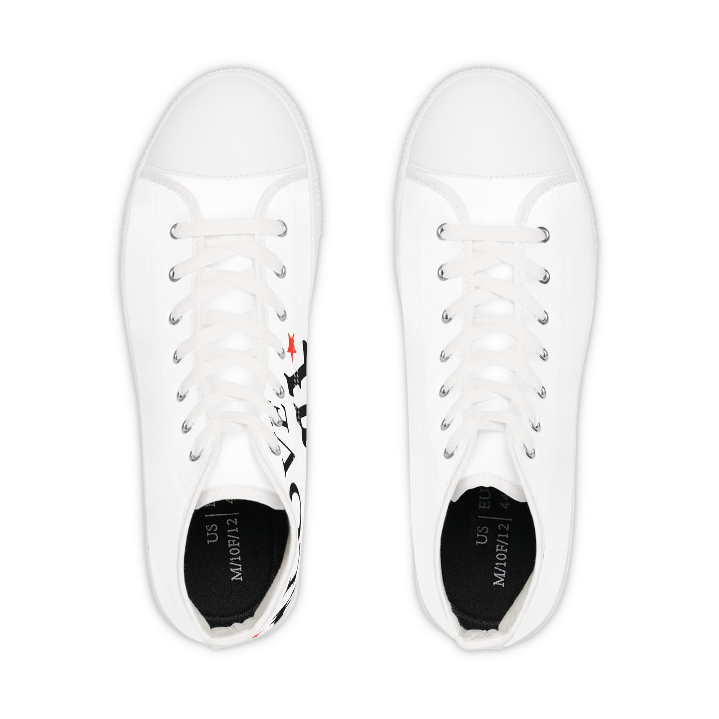 Love Bowl Retro Men's High Top Sneakers - snazzymerch