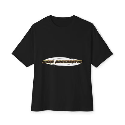 Cut-Out Text Unisex Oversized Boxy Tee - snazzymerch