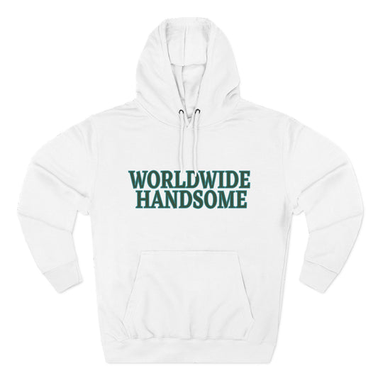 Global Handsome Typography Three-Panel Fleece Hoodie - snazzymerch