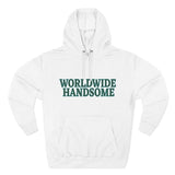 Global Handsome Typography Three-Panel Fleece Hoodie - snazzymerch