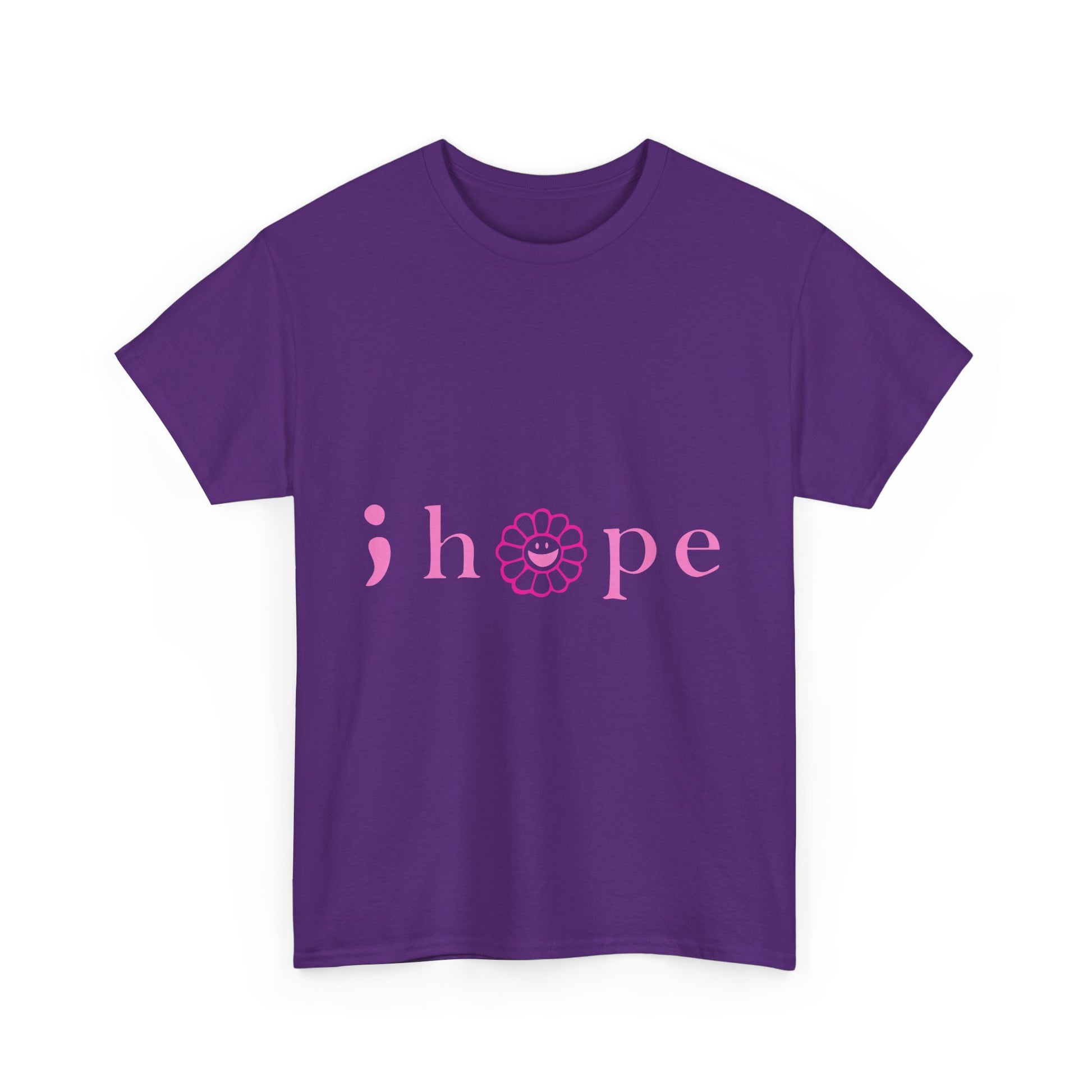 Pink Hope Smile Unisex Heavy Cotton Tee - snazzymerch
