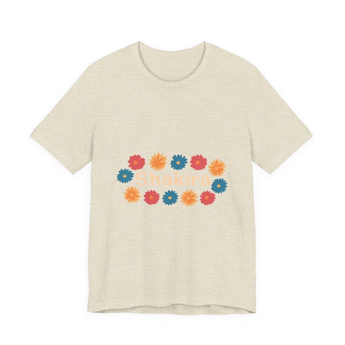 Retro Floral Groove Unisex jersey short sleeve tee Printify