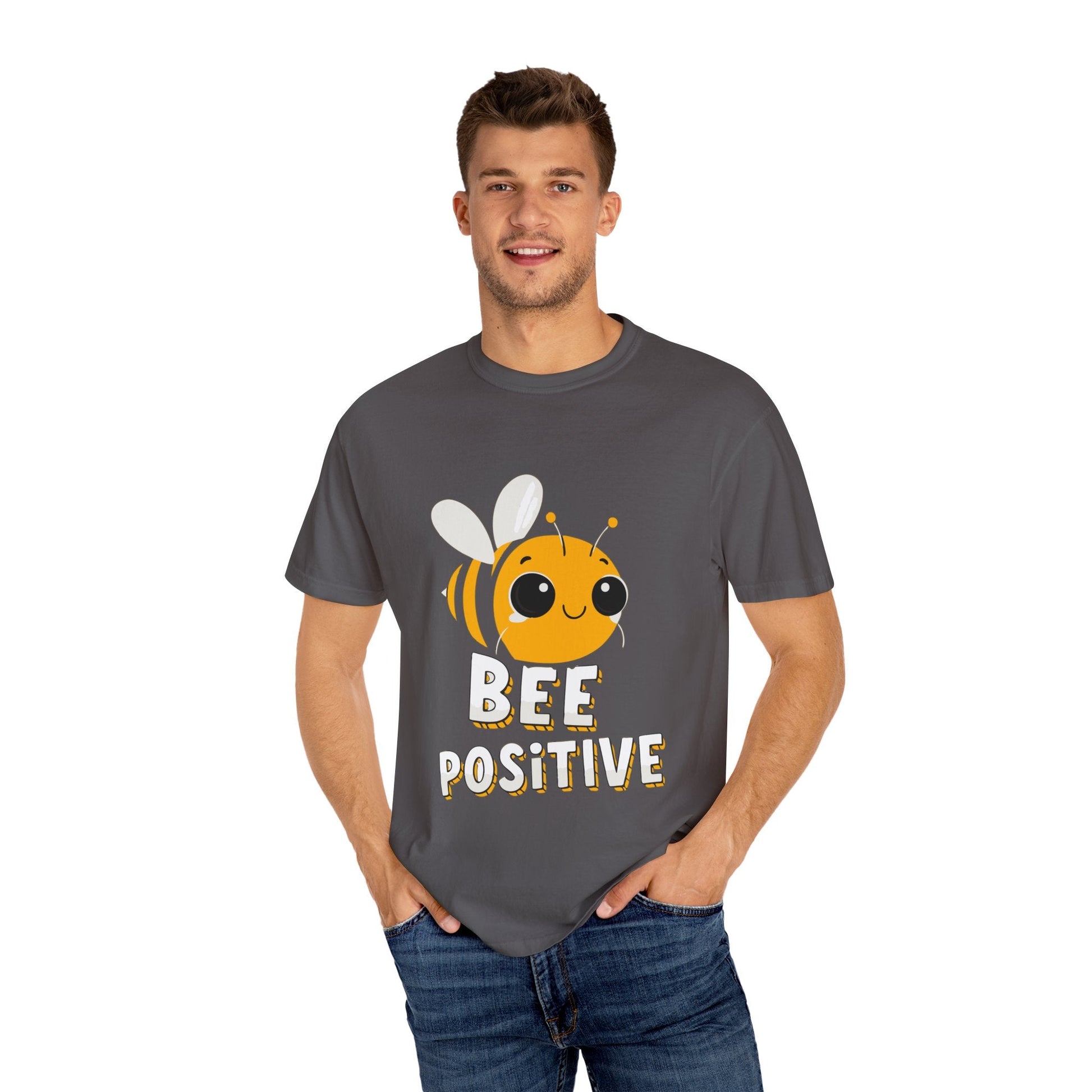 Dyed T-shirt – Snazzy Bee positive Edition Printify
