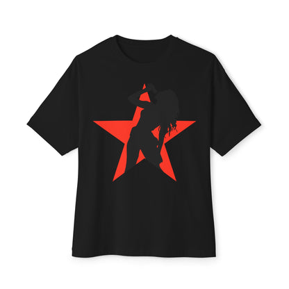 Singing Star Unisex Oversized Boxy Tee - snazzymerch