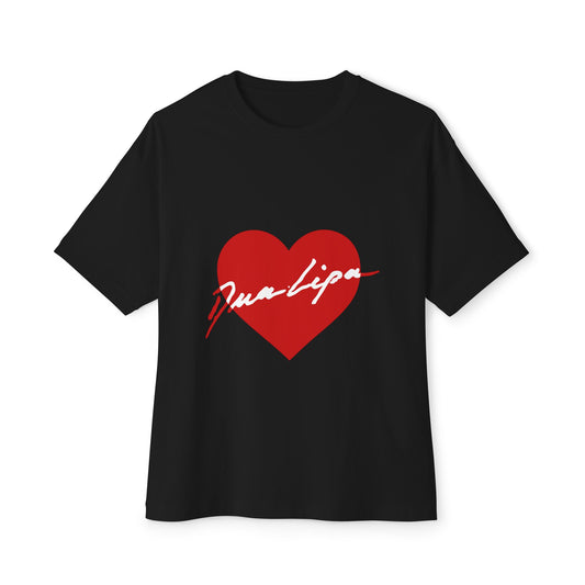 Heartbeat Love Unisex Oversized Boxy Tee - snazzymerch