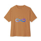 Cosmic Infinity Loop Unisex Oversized Boxy Tee Printify