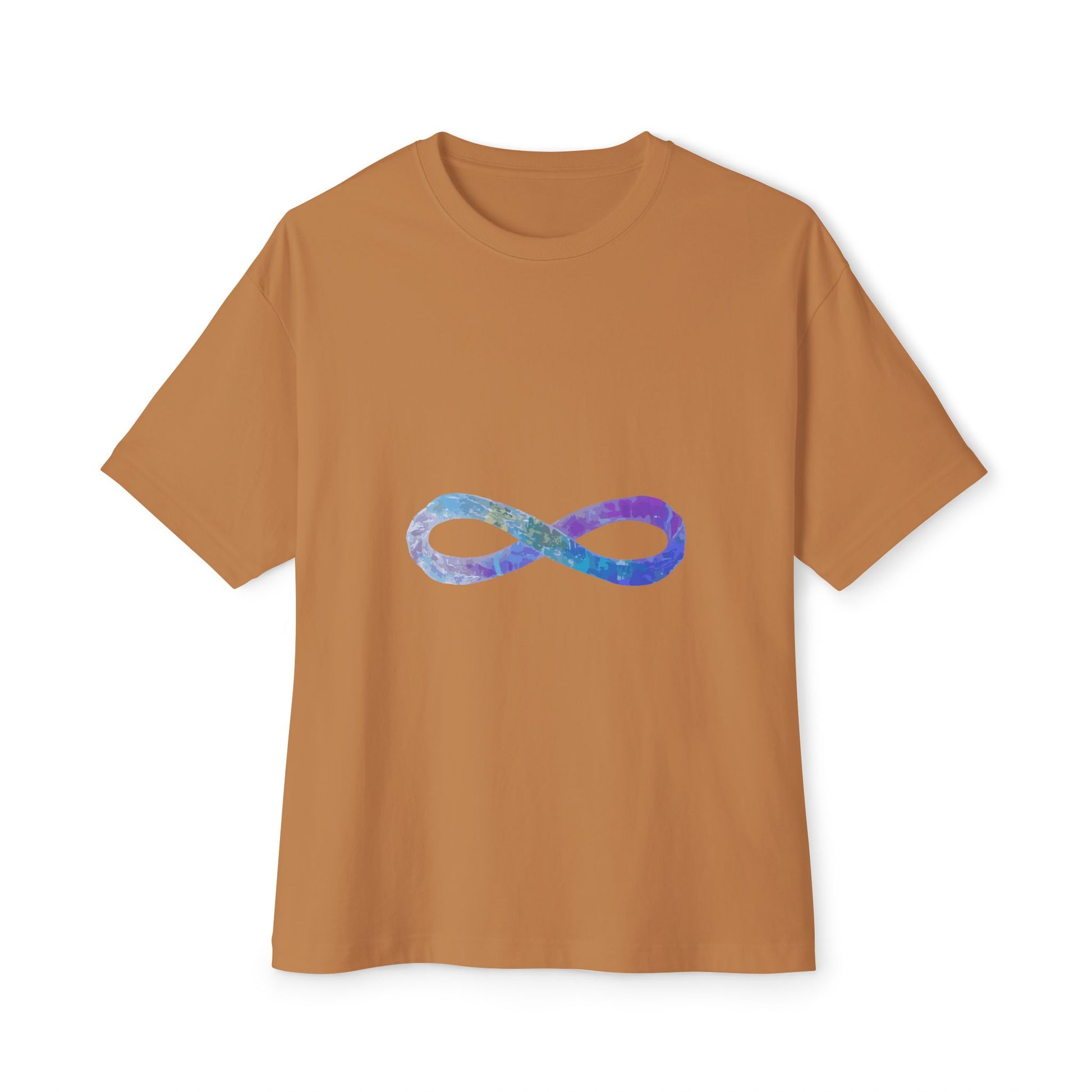 Cosmic Infinity Loop Unisex Oversized Boxy Tee Printify