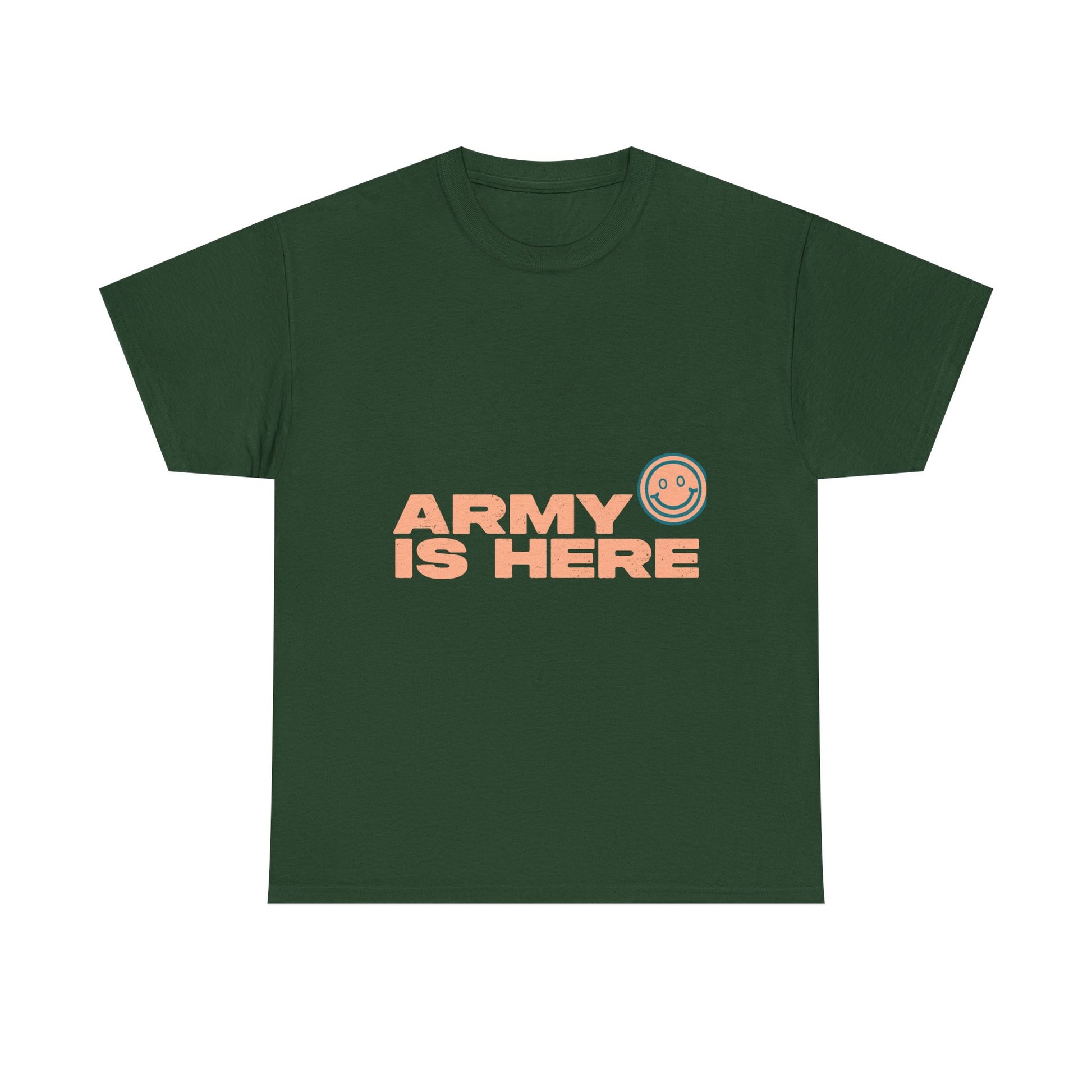 Smiley Army Vibe Unisex Heavy Cotton Tee - snazzymerch