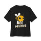 Oversized boxy Tee – Snazzy Bee positive Edition Printify