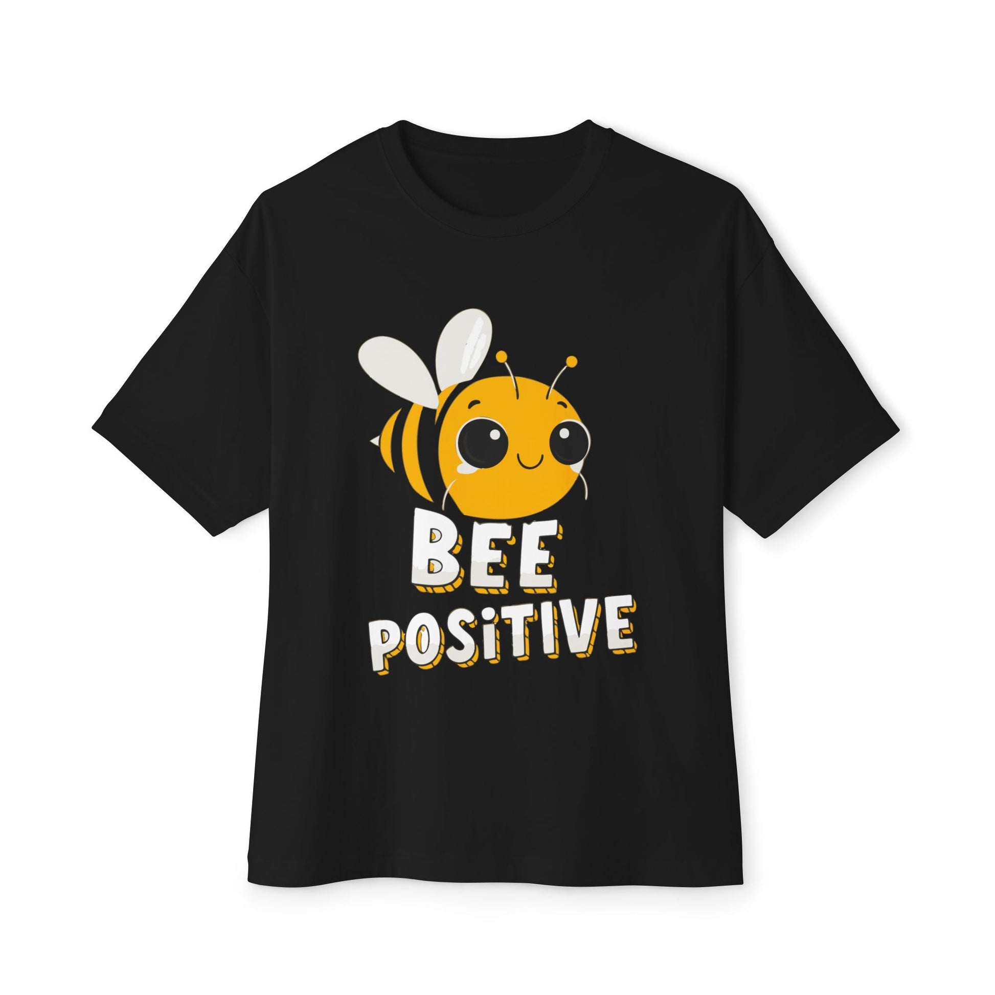 Oversized boxy Tee – Snazzy Bee positive Edition Printify