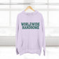 Global Handsome Typography Three-Panel Fleece Hoodie - snazzymerch
