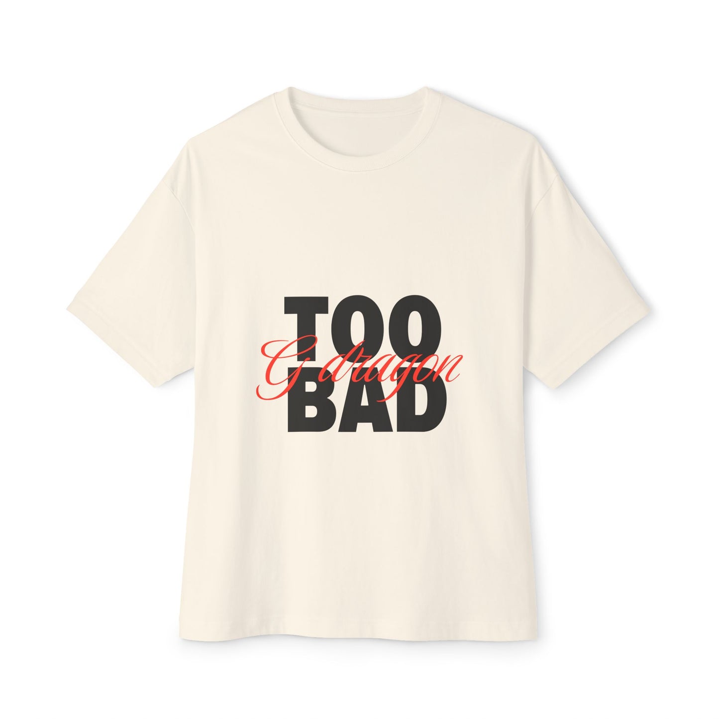 Signature Flame Script Unisex Oversized Boxy Tee - snazzymerch