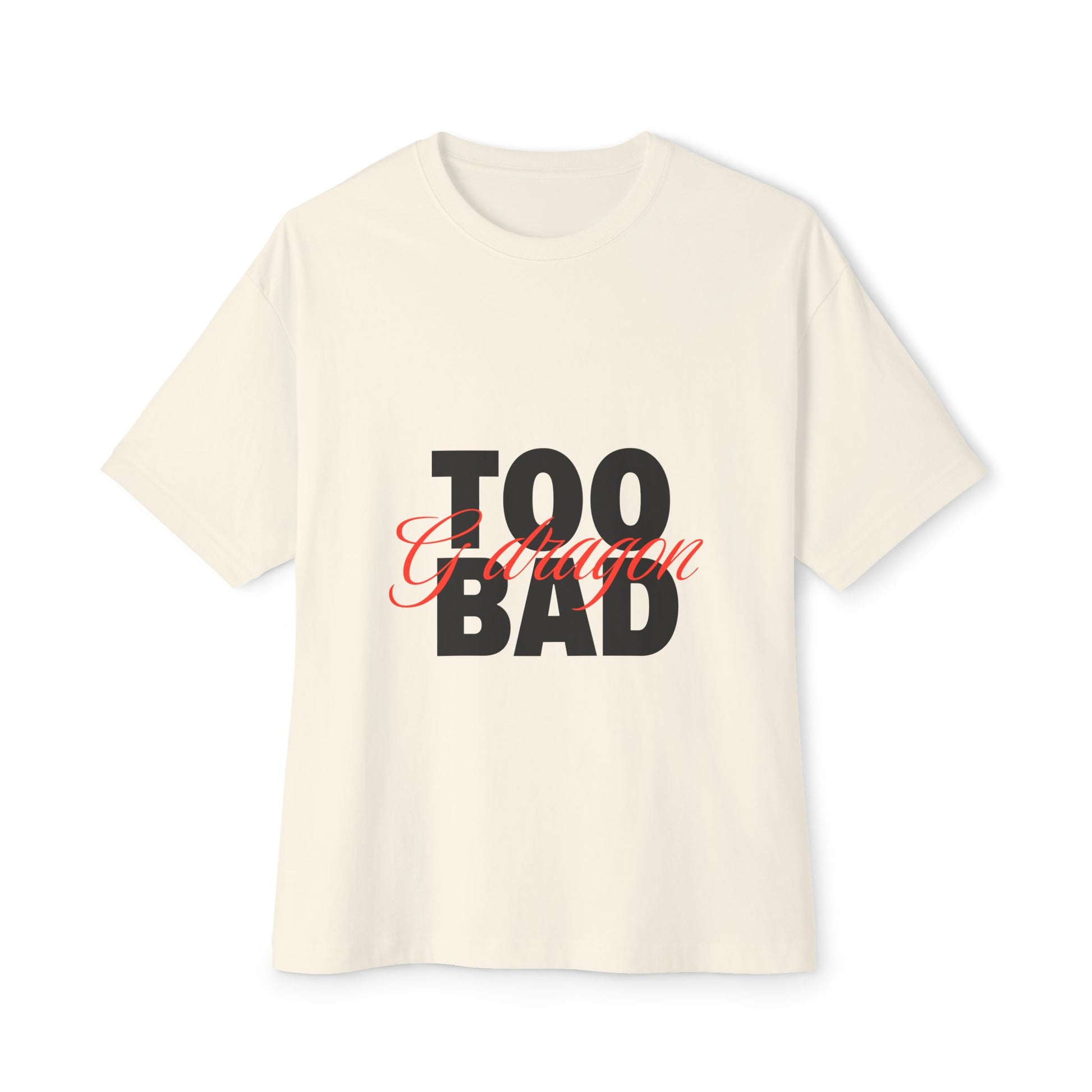 Signature Flame Script Unisex Oversized Boxy Tee - snazzymerch