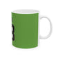 Minimal Bold Number Ceramic Mug, (11oz, 15oz) - snazzymerch