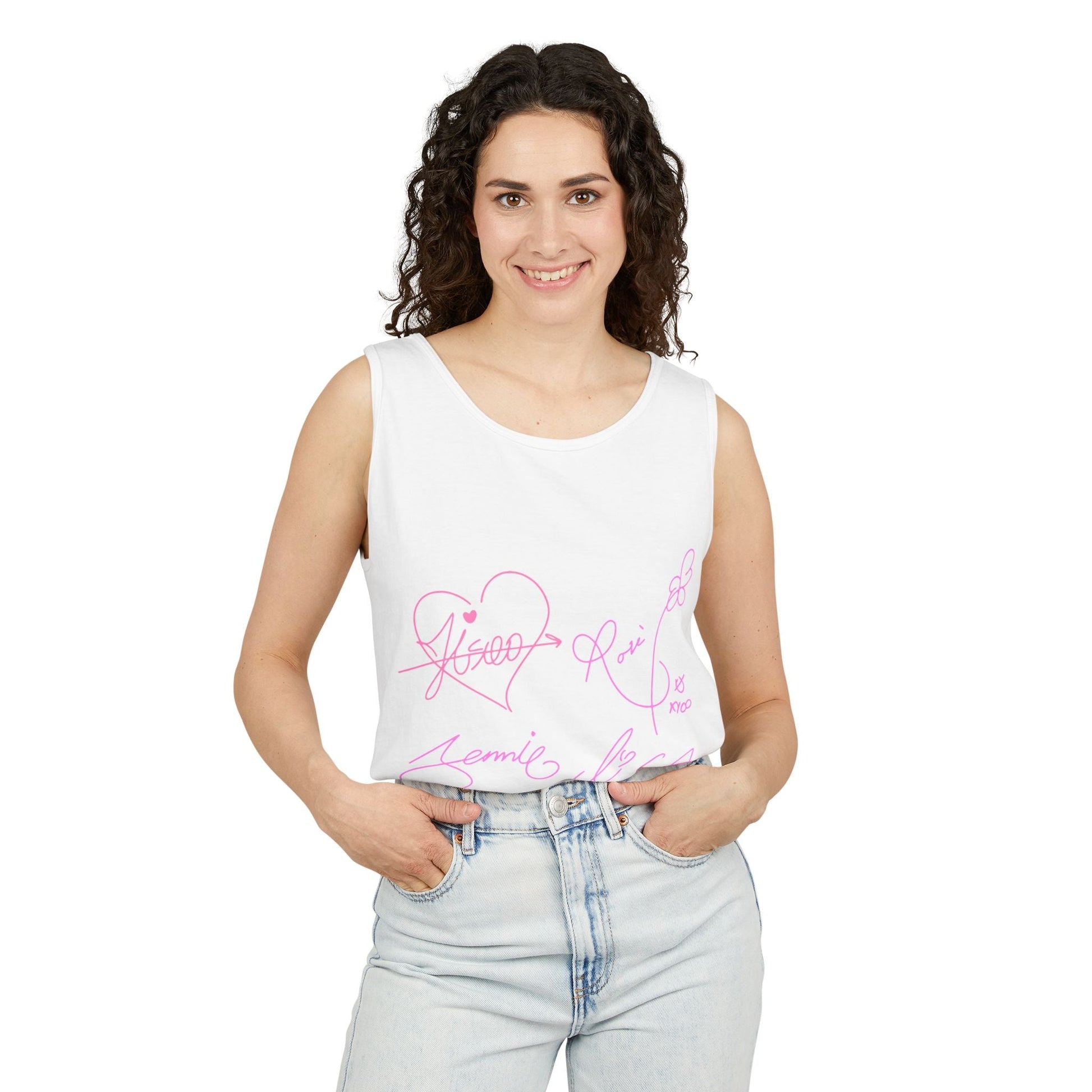 Signature Autograph – Dyed Tank Top Printify
