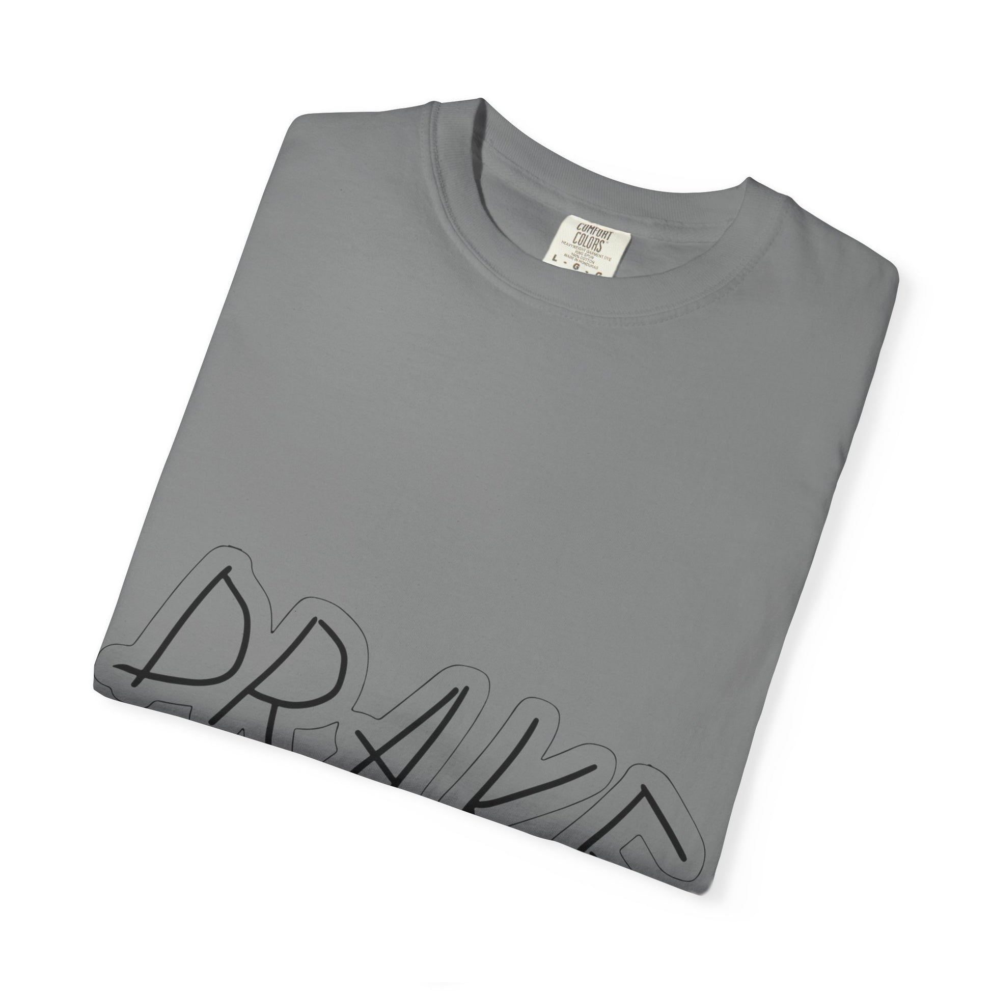 Dra-ke Graffiti Script Dyed Tshirt Printify
