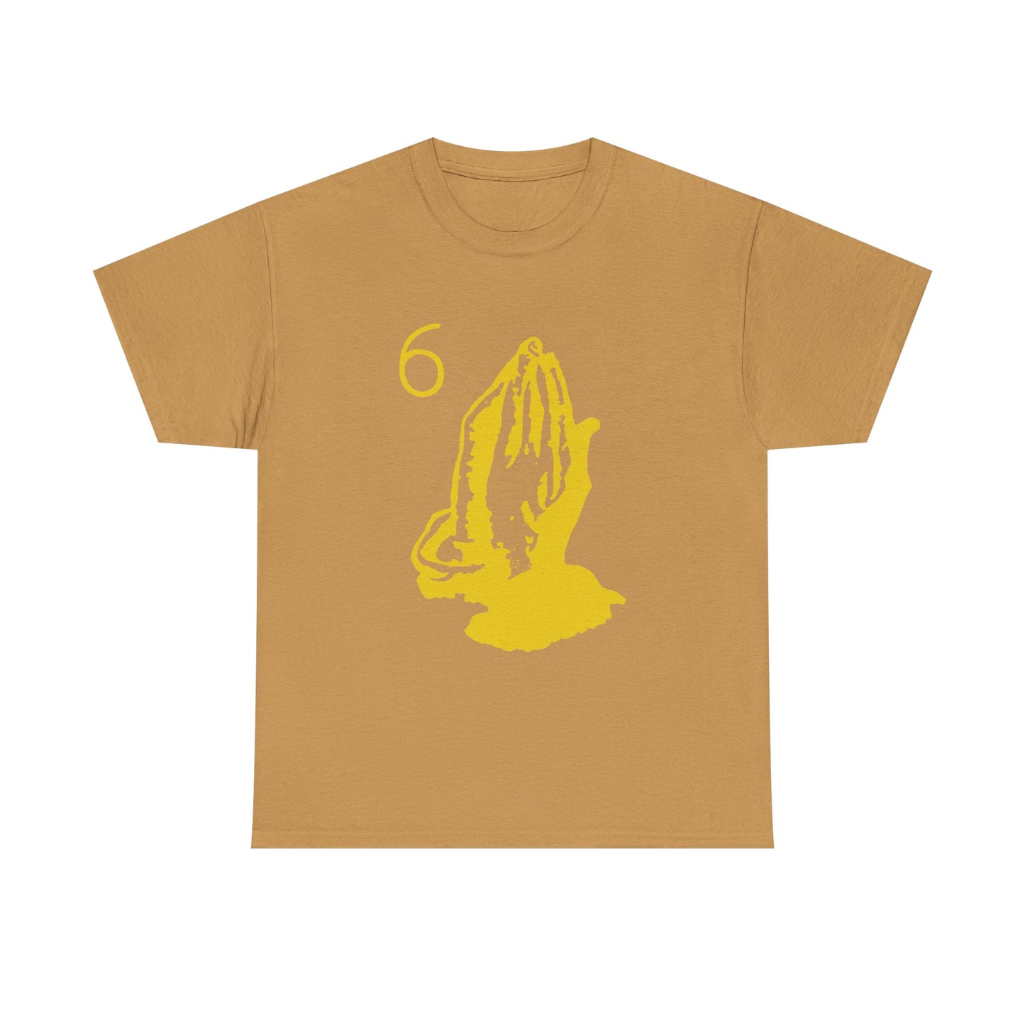 6 God Prayer Hands Heavy Cotton Tee Printify