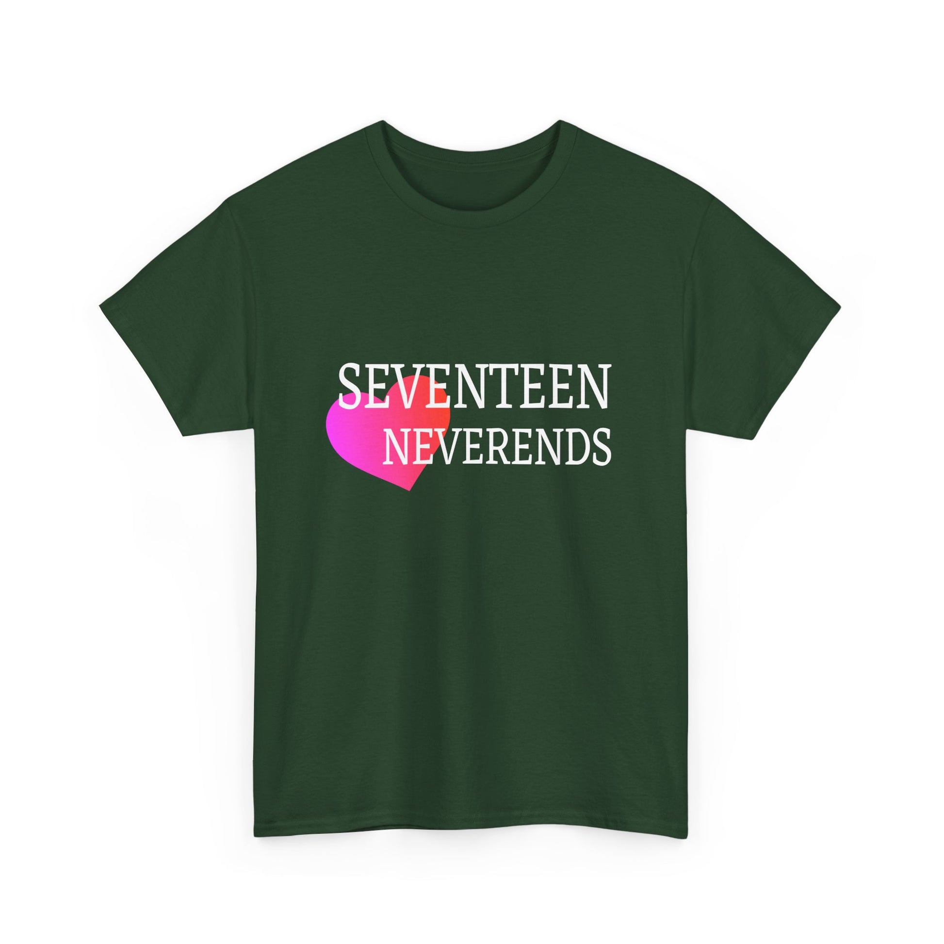 Never Ends Heart Unisex Heavy Cotton Tee - snazzymerch