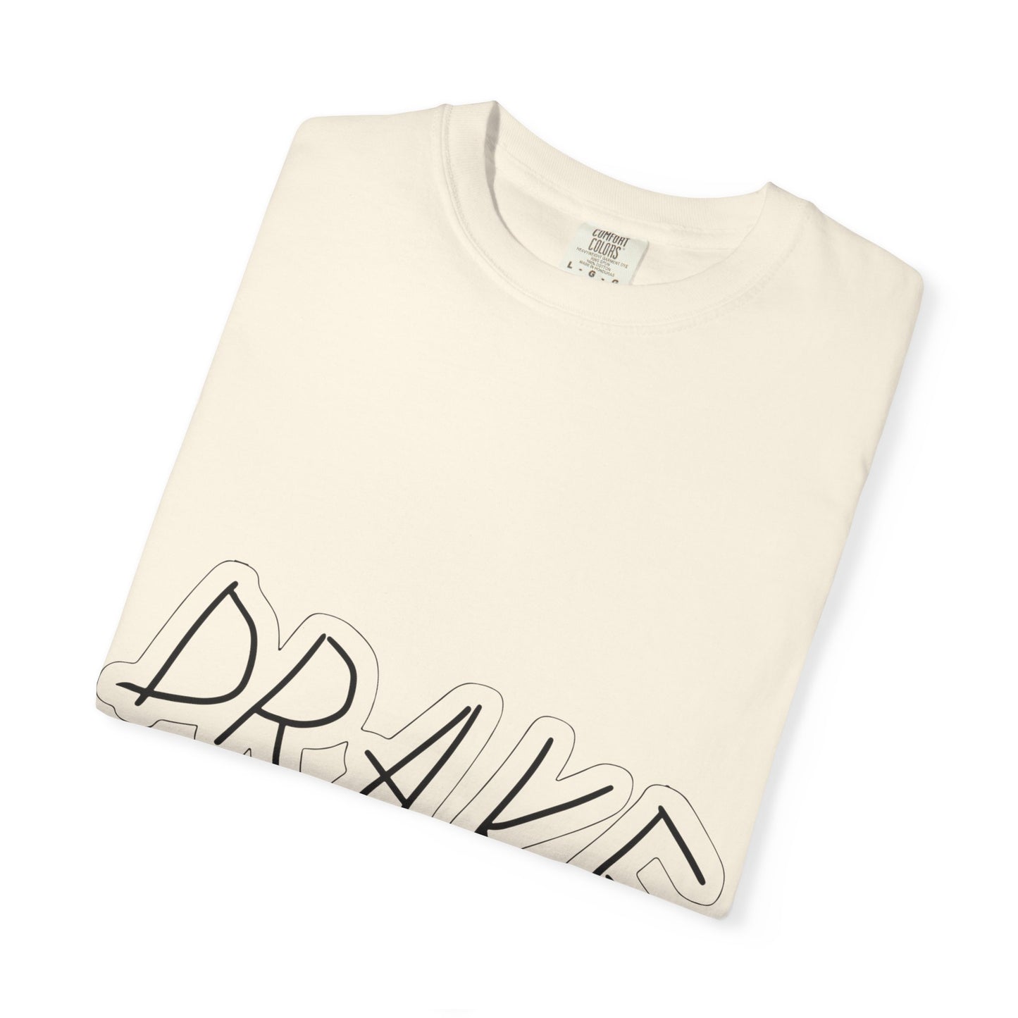 Dra-ke Graffiti Script Dyed Tshirt Printify