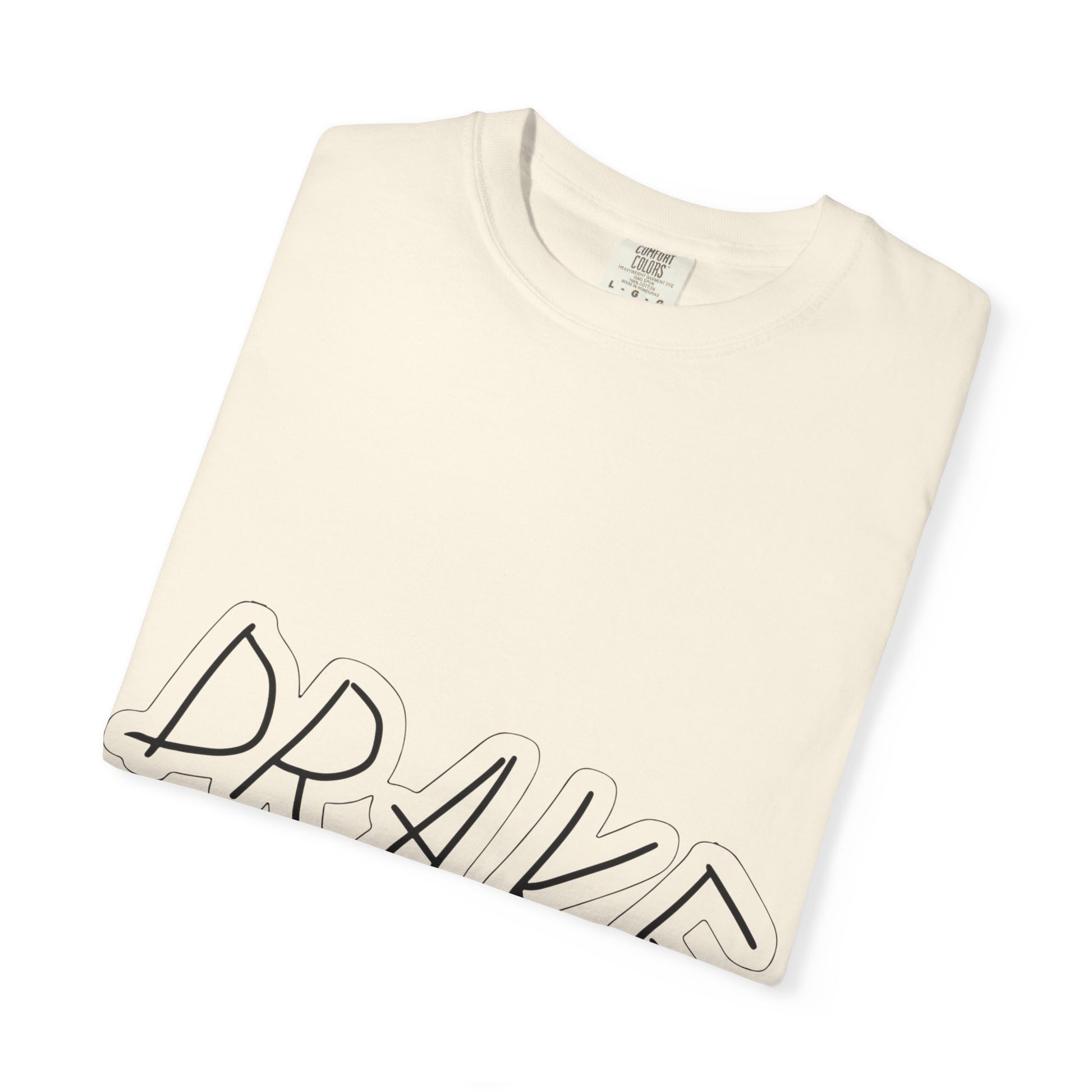 Dra-ke Graffiti Script Dyed Tshirt Printify