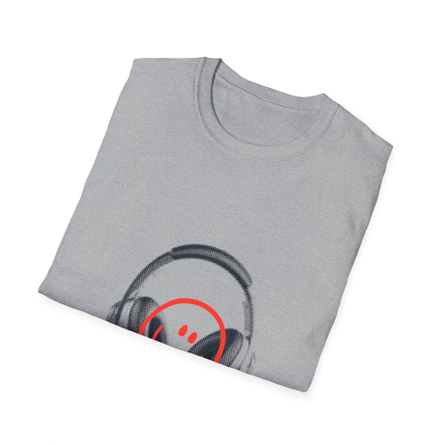Smiley Beats Graphic Unisex Softstyle Tee - snazzymerch