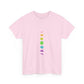 Rainbow Lunar Phases Unisex Cotton Tee Printify