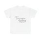 Sparse Minimal Quote Unisex Heavy Cotton Tee - snazzymerch