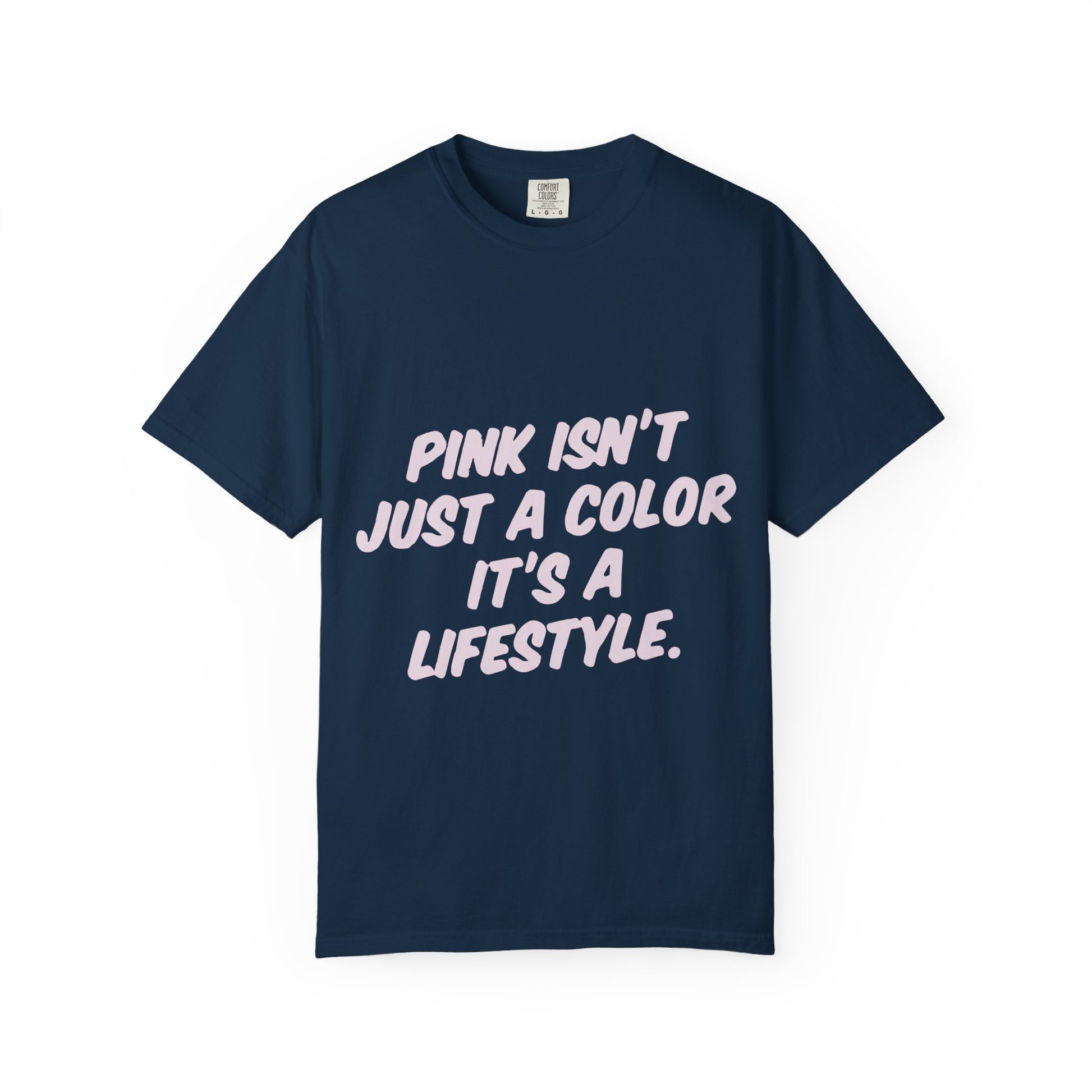 Lifestyle in Pink Unisex Garment-Dyed T-shirt - snazzymerch