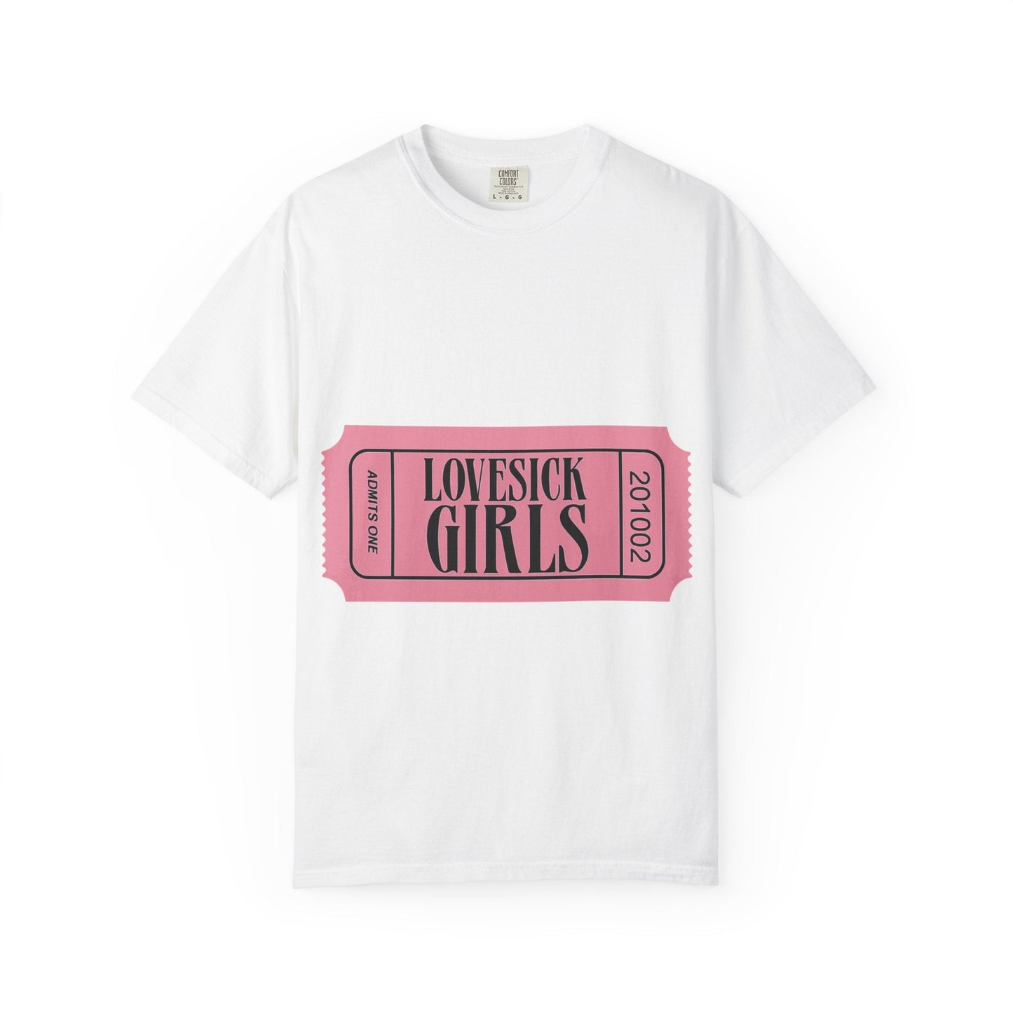 Lovesick Girls Ticket – Dyed T-shirt Printify