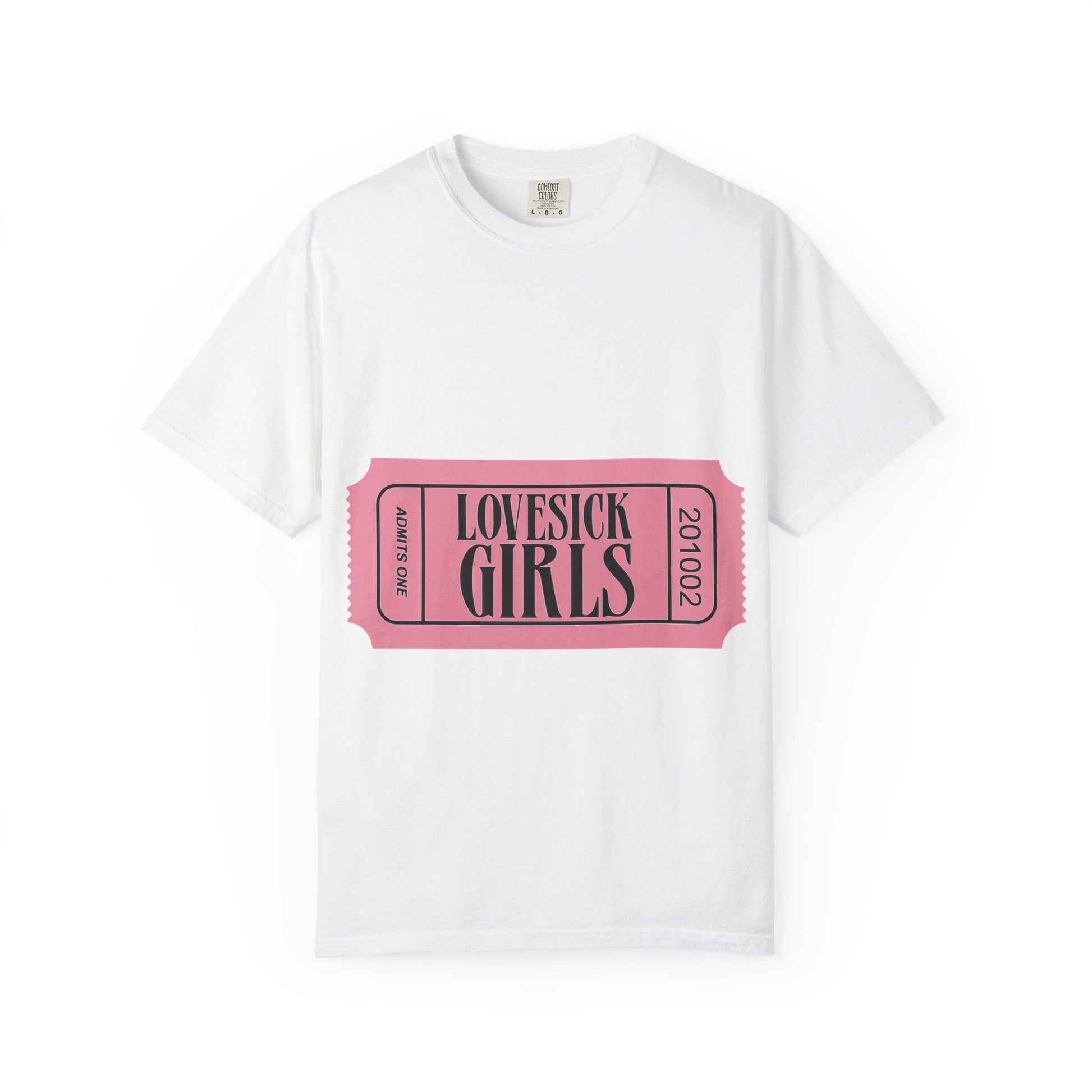 Lovesick Girls Ticket – Dyed T-shirt Printify