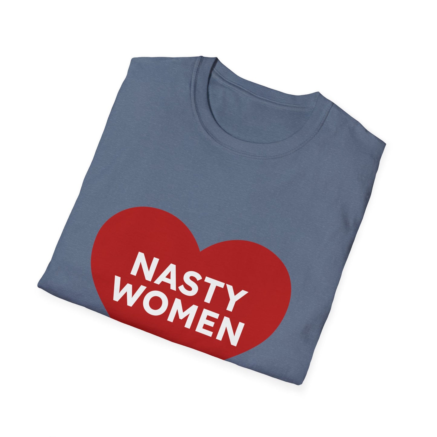 Nasty Women Heart - Unisex Softstyle T-shirt Printify
