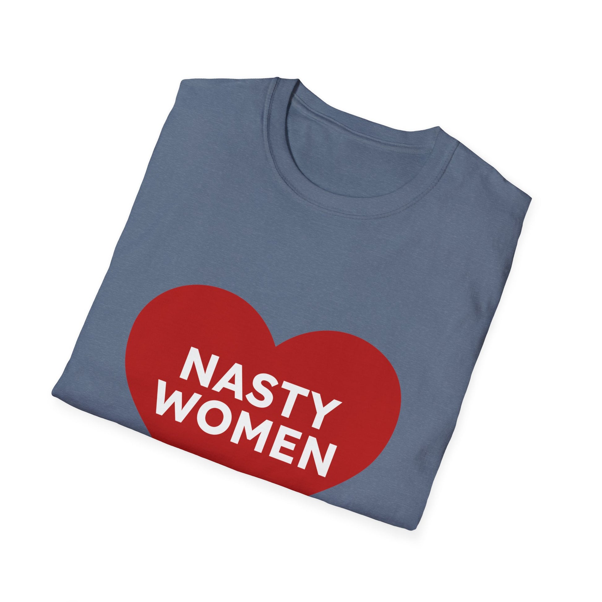 Nasty Women Heart - Unisex Softstyle T-shirt Printify