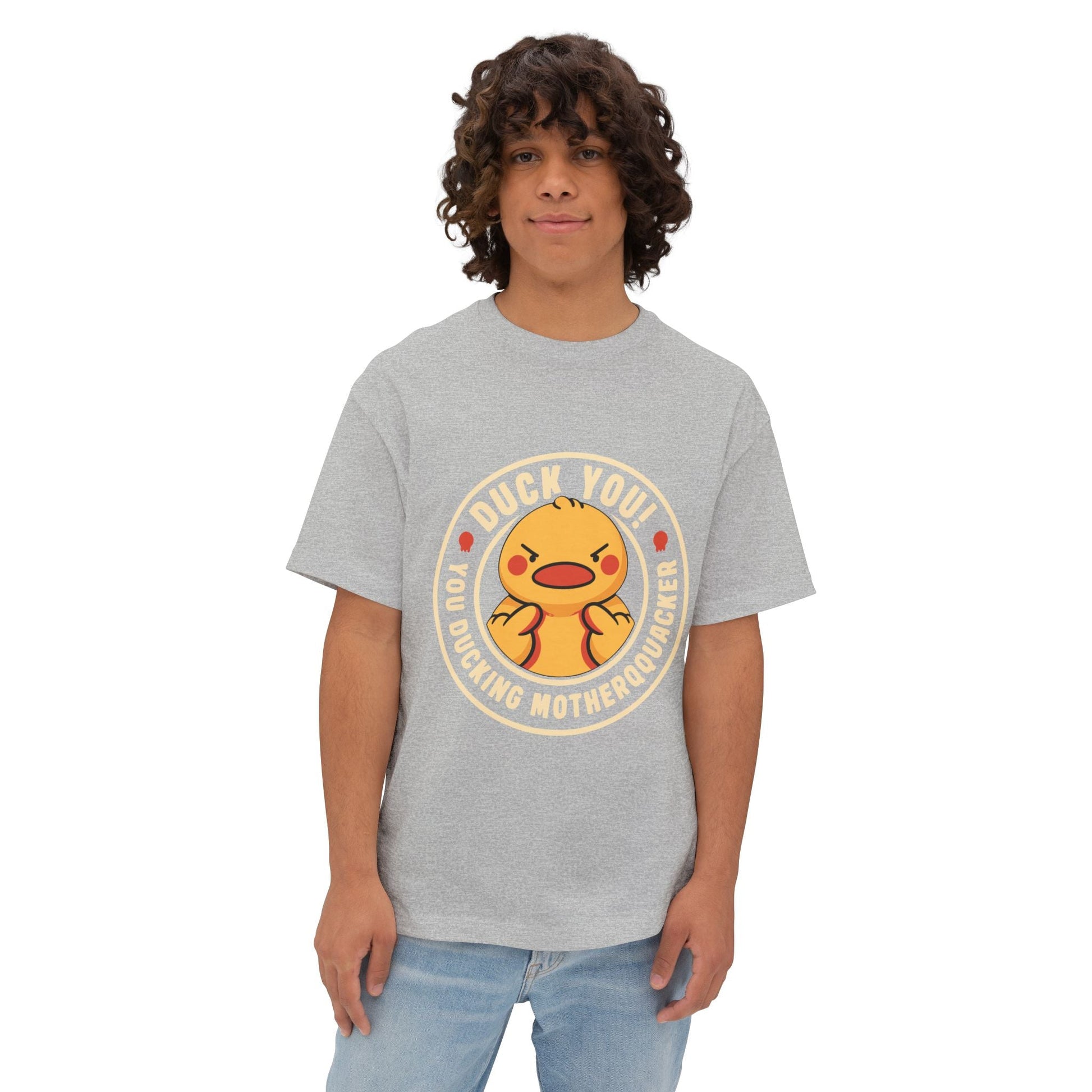 Oversized boxy Tee – Snazzy Duck Edition Printify