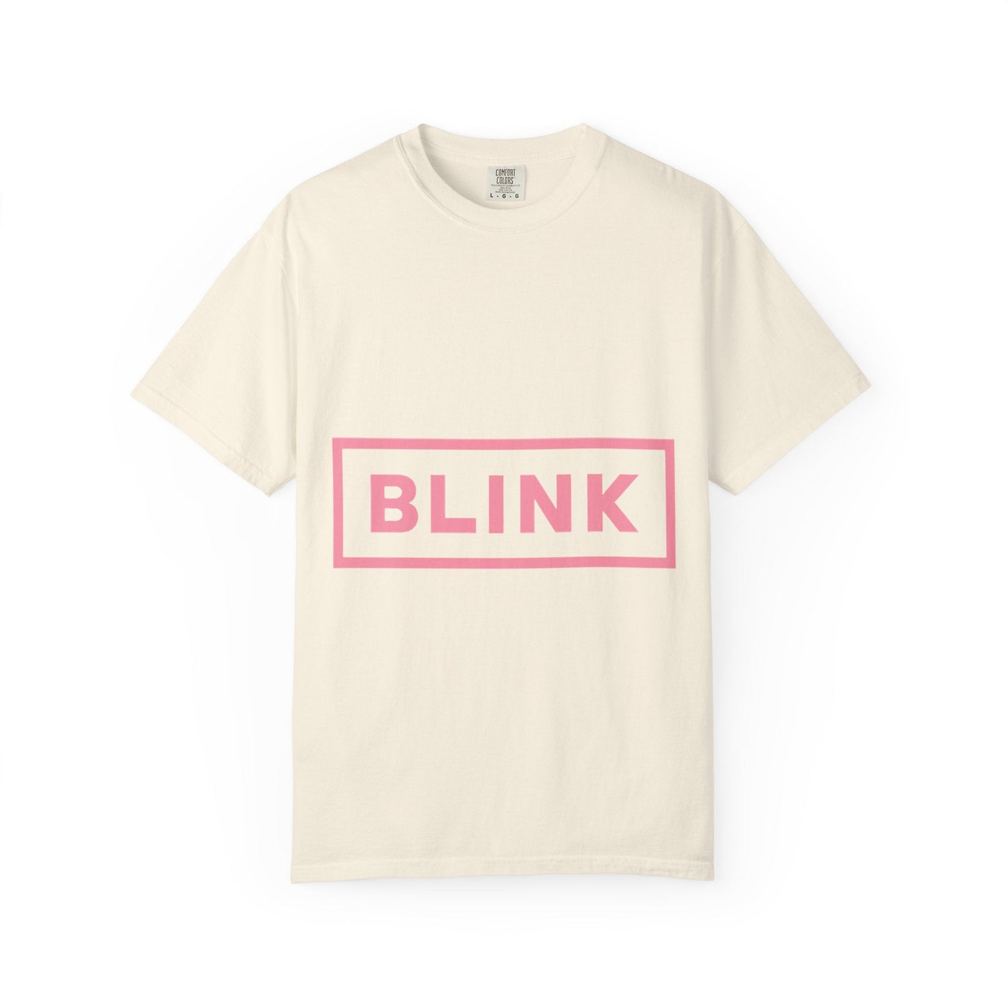 Minimal BLINK Logo – Dyed T-shirt Printify