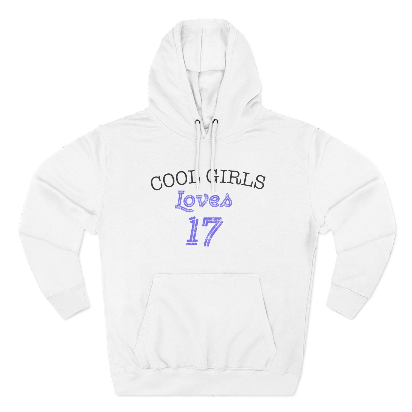 Love for 17 Graphic Three-Panel Fleece Hoodie - snazzymerch