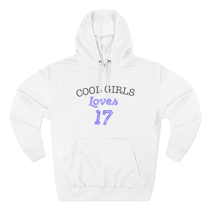 Love for 17 Graphic Three-Panel Fleece Hoodie - snazzymerch