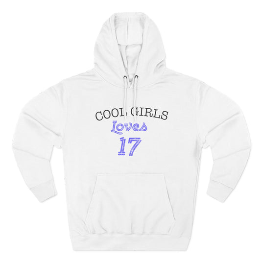 Love for 17 Graphic Three-Panel Fleece Hoodie - snazzymerch